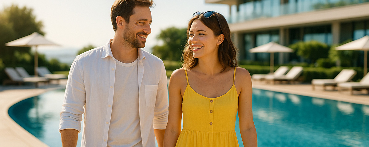 Paar im Wellnessurlaub Wellnessurlaub im Bayerischen Wald / Bayern